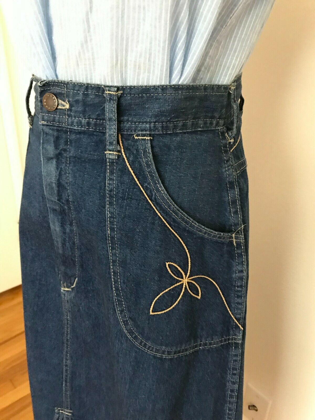 WESTERN BOHO RETRO DENIM SKIRT 🤠 - Fresh Stock Dated March 2026