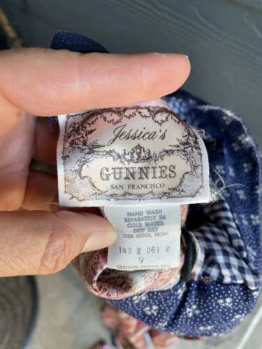 Vtg Gunne Sax Long Skirt Paisley Calico Gingham Size 9 Pockets Jessica's Gunnie - Fresh Stock Dated December 2025