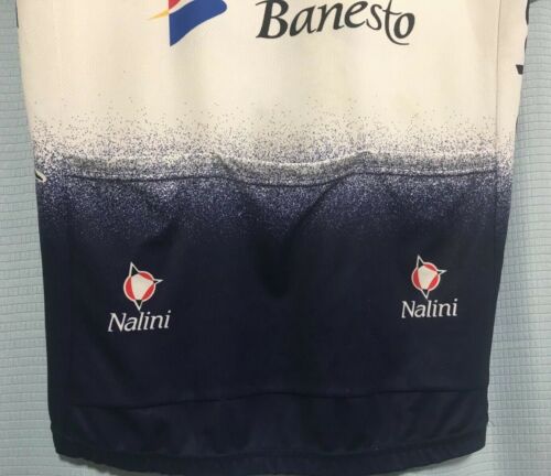 L Vintage 2004 BANESTO ILLES BALEARS Cycling Team Jersey NALINI Italy MOVISTAR - Fresh Stock Dated December 2025