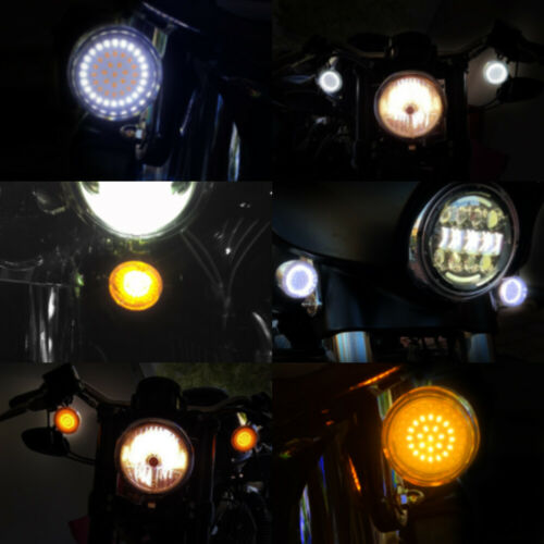 2 Amber 1157 BAY15D LED Motorcycle Turn Signal Running Light For Harley Davidson - Fresh Stock Dated February 2026