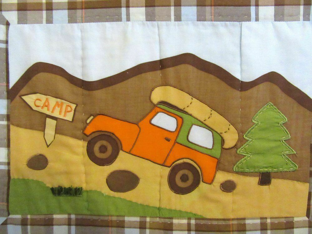Woolrich Kids Camping Theme Quilted Standard Pillow Sham Big Bear Camp - Fresh Stock Dated December 2025