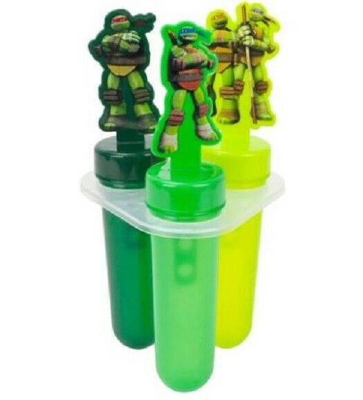 Lot of 2-Teenage Mutant Ninja Turtles Popsicle Makers - Fresh Stock Dated February 2026