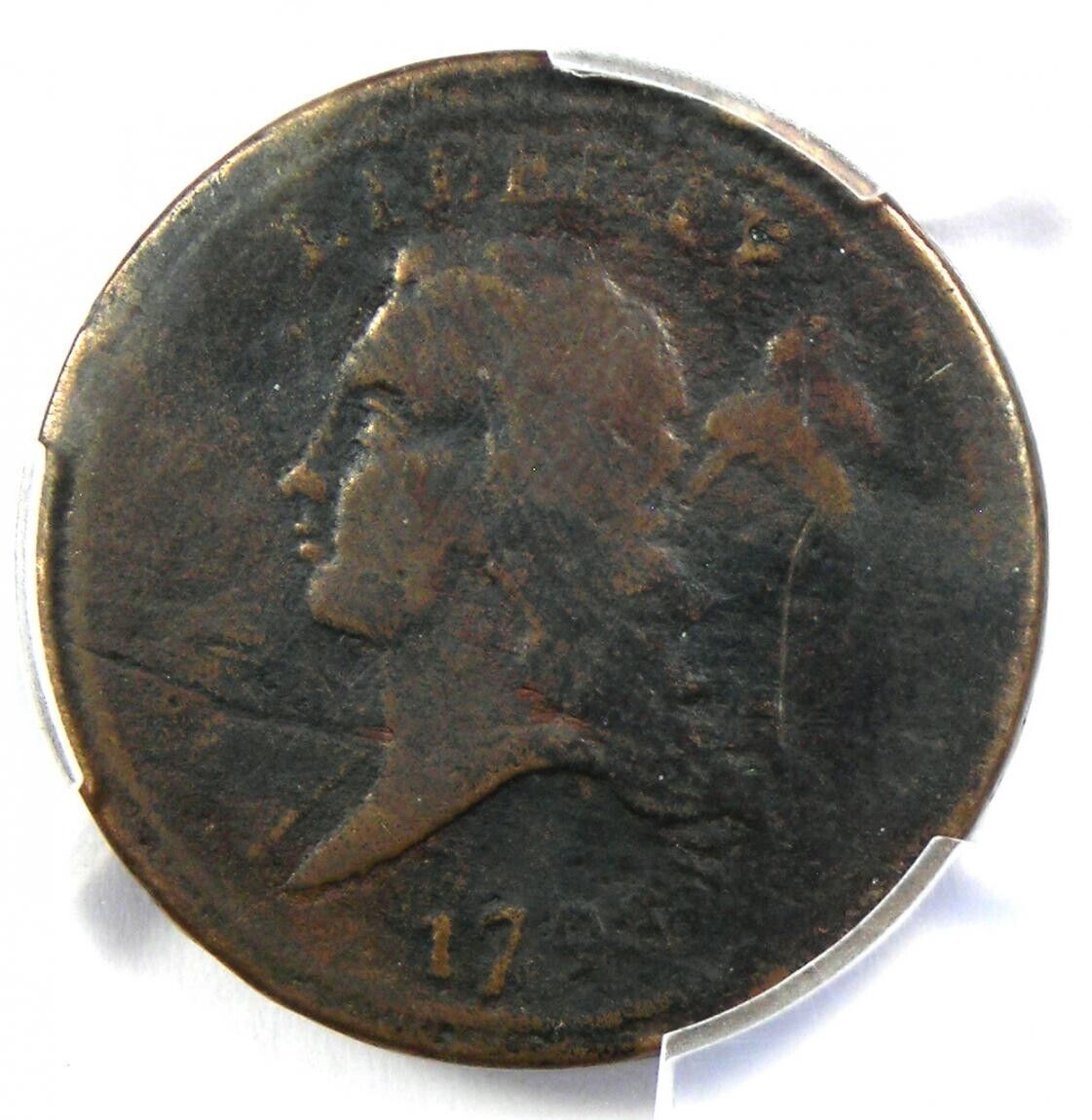 1793 Liberty Cap Flowing Hair Half Cent 1/2C - PCGS VG Detail - Rare Coin! - Fresh Stock Dated February 2026