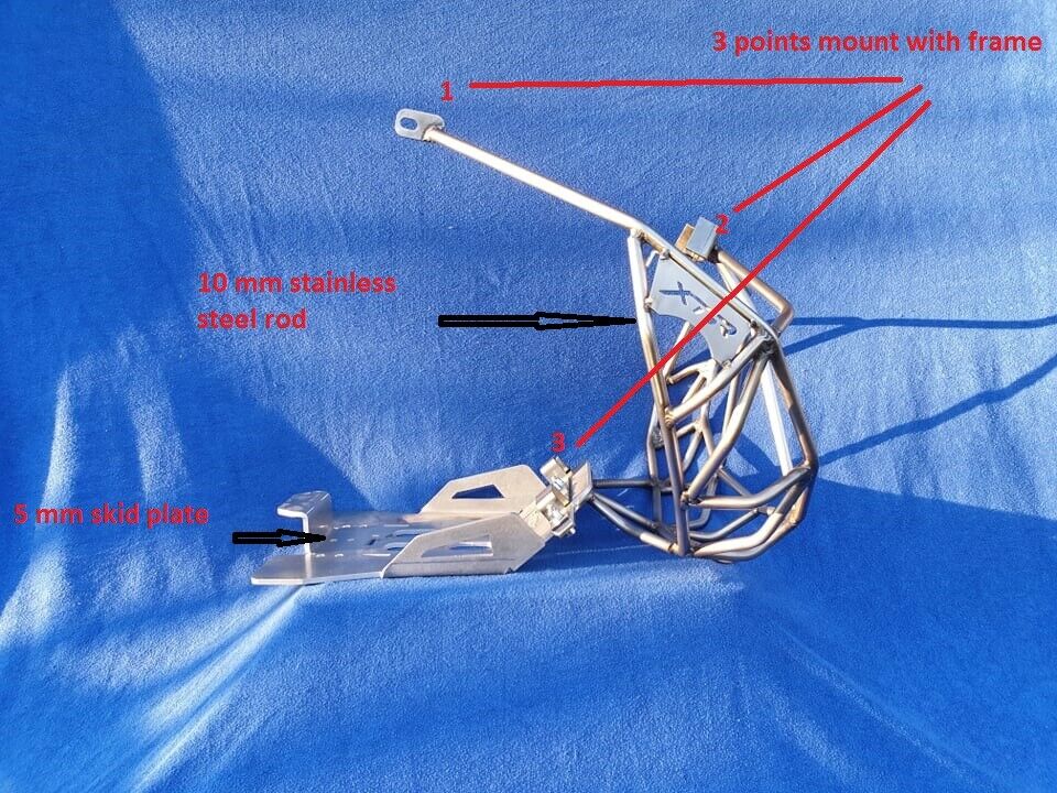 KTM Husqvarna exhaust pipe guard Diffusorschutz Cage Muzzle - Fresh Stock Dated February 2026