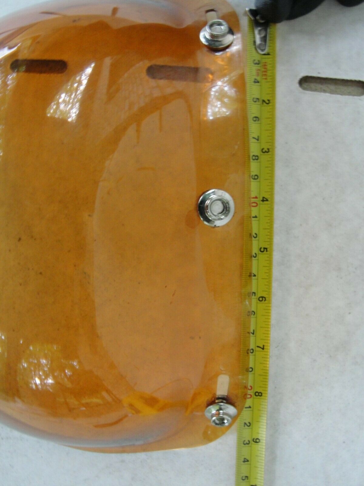 NOS Gran-Prix Bubble Face Shield in Orange BM-Z87J - Vintage! - Fresh Stock Dated February 2026