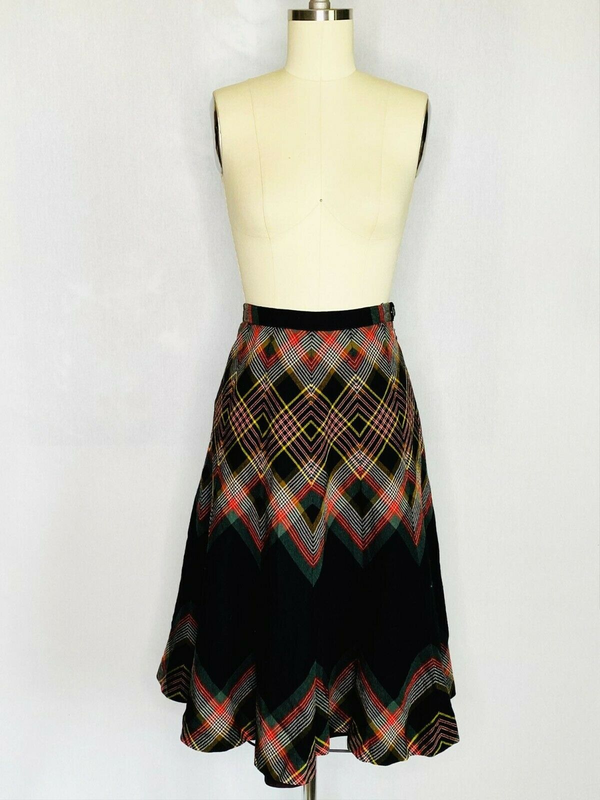 Vintage 70s 80s Wool Secretary Skirt Saint Laurent Sz XS Extra Small Academia - Fresh Stock Dated February 2026