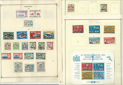Jamaica Stamp Collection on 9 Scott Pages, 1919-1963, JFZ - Fresh Stock Dated December 2025