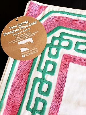 NWT Pottery Barn Teen Palm Springs Toss Throw Monogram Pillow Cover 16