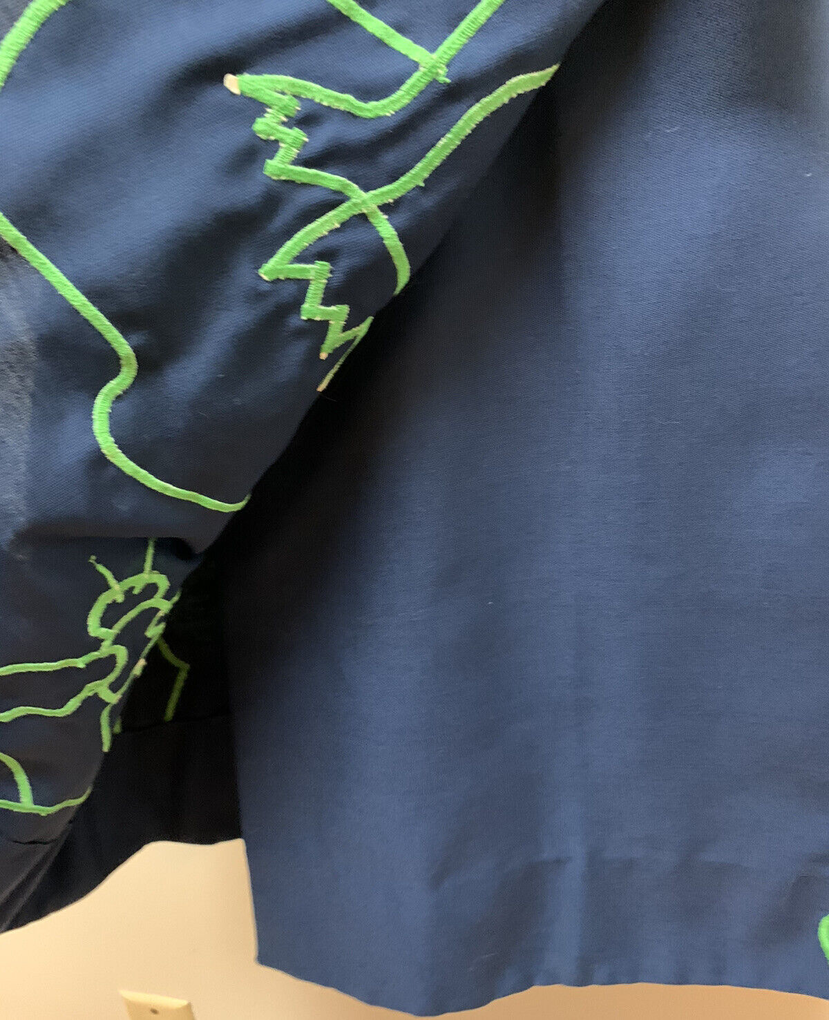 VTG Rare ALFREDO'S WIFE Boho Patchwork Applique Frog Mouse Wrap Skirt Kitschy - Fresh Stock Dated March 2026