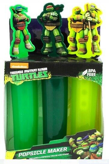 Lot of 2-Teenage Mutant Ninja Turtles Popsicle Makers - Fresh Stock Dated February 2026
