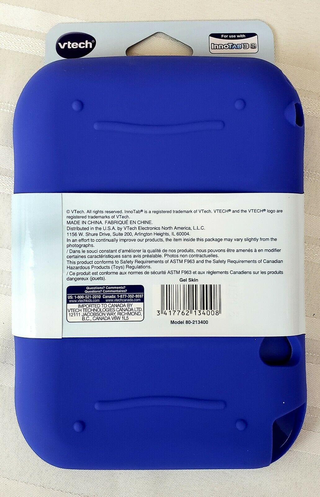 Innotab 3S S Blue Gel Skin Case Vtech NEW Accessories Vtech - Fresh Stock Dated February 2026