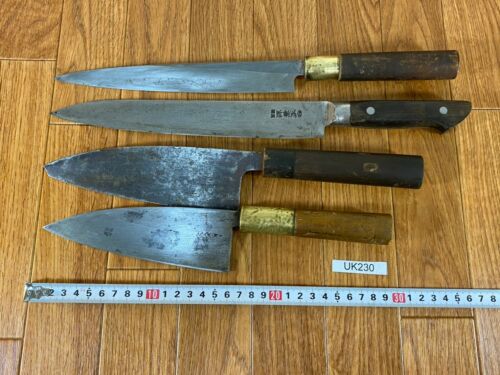 Japanese Chef's Kitchen Knife Set 9 Piece DEBA NAKIRI SANTOKU from Japan UK230 - Fresh Stock Dated February 2026