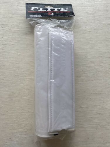 NOS FLITE BMX PAD SET IN RARE ALL WHITE COLOR WAY. - Fresh Stock Dated December 2025