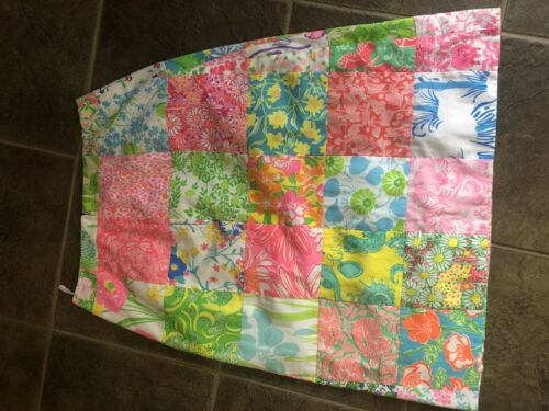 The Lilly Sportswear Division Lilly Pulitzer 1970s Patchwork Skirt Rare Size 10 - Fresh Stock Dated February 2026