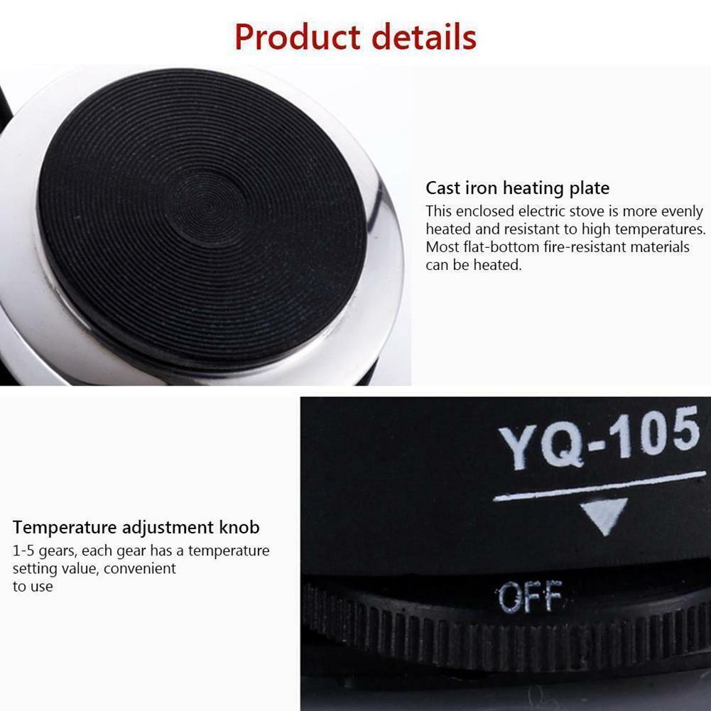 Mini Electric Stove Hot Plates Kitchen Portable 220V HZ 50 500W Y9R2 - Fresh Stock Dated February 2026