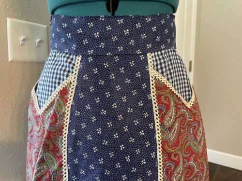 Vtg Gunne Sax Long Skirt Paisley Calico Gingham Size 9 Pockets Jessica's Gunnie - Fresh Stock Dated December 2025