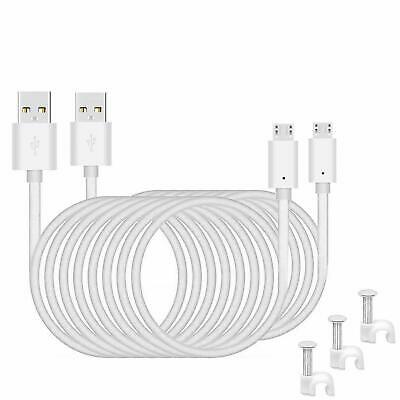 Micro USB Power Cord Cable DC Adapter CCTV Security Camera Indoor Wireless DVR - Fresh Stock Dated February 2026