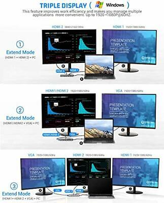 MacBook Pro Docking Station USB C Hubs USB-C Laptop Docking Station Compatibl... - Fresh Stock Dated February 2026