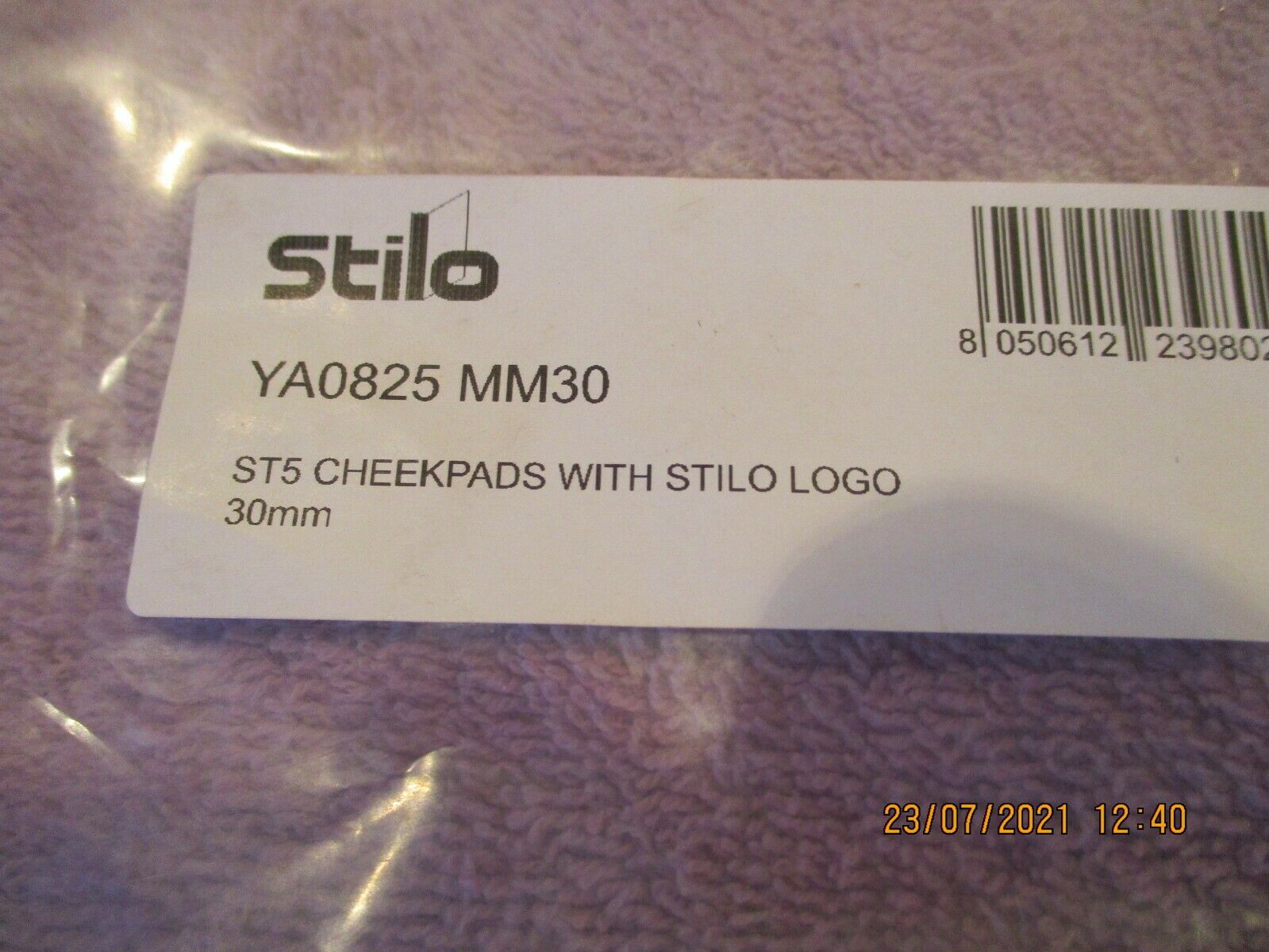 STILO YA0825 ST5 BRAND NEW REPLACEMENT CHEEK PADS HELMET MM30 FREE SHIPPING - Fresh Stock Dated February 2026
