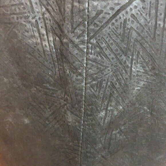 Vintage 80s 90s Tannery West Sexy Black Leather Skirt Sz S Small - Fresh Stock Dated February 2026