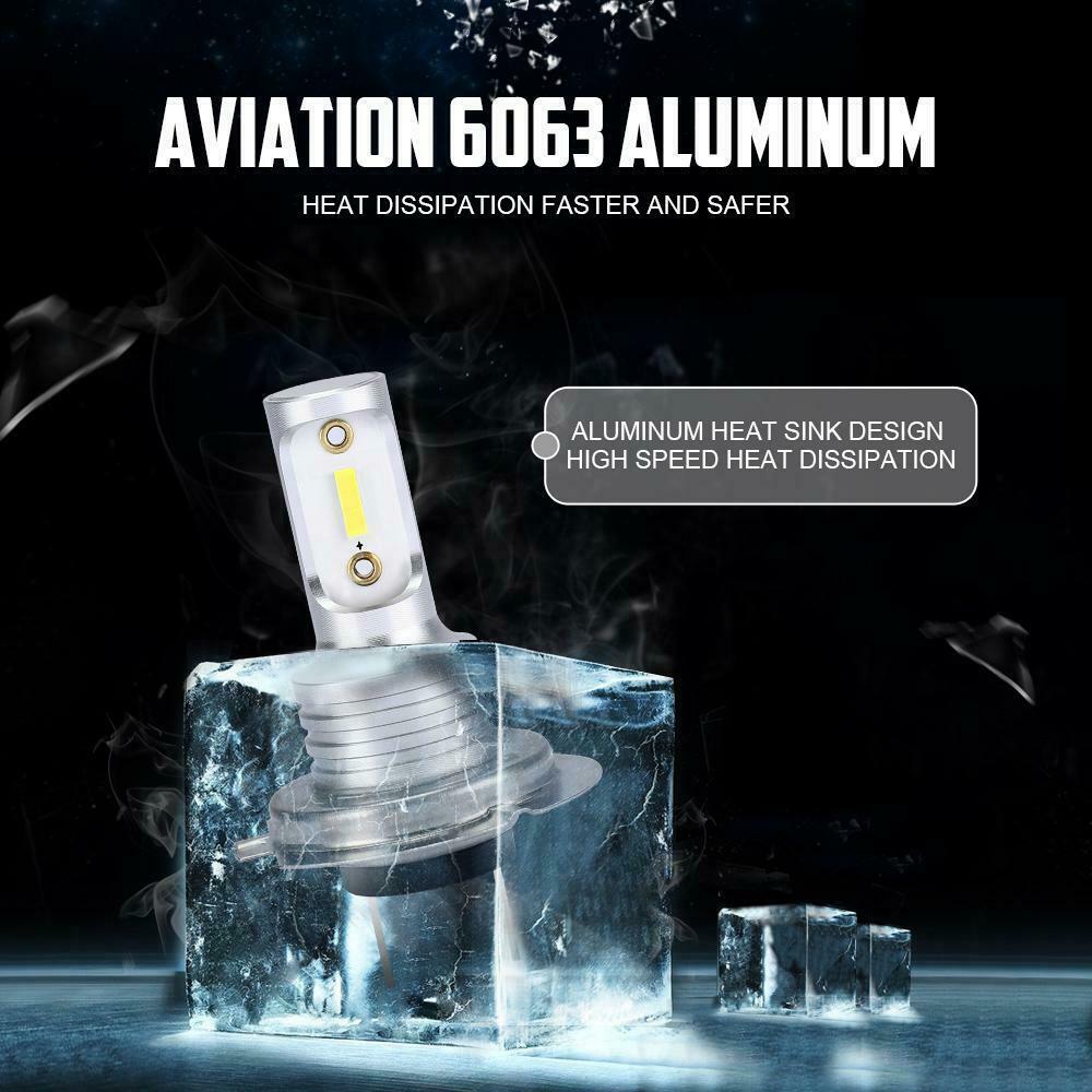 White H7 LED Headlight Bulbs For Yamaha YZF R6 2003-2013 2014 YZF R6S 2006-2009 - Fresh Stock Dated February 2026