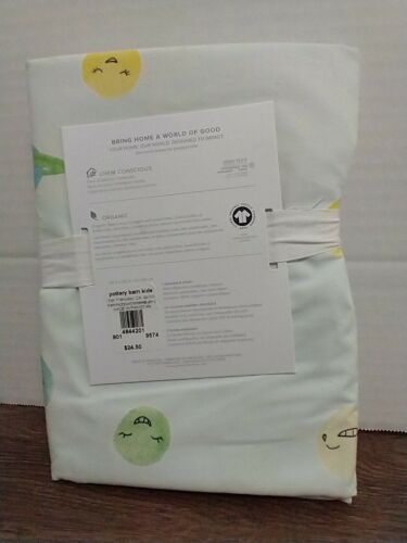 Pottery Barn Kids FUNNY FACES Organic Pillowcase Standard 20”x30” New - Fresh Stock Dated December 2025
