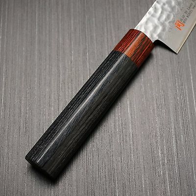 Japanese SETO ISEYA Hammered Damascus VG10 Small Santoku Knife Seki Japan I-8 - Fresh Stock Dated December 2025