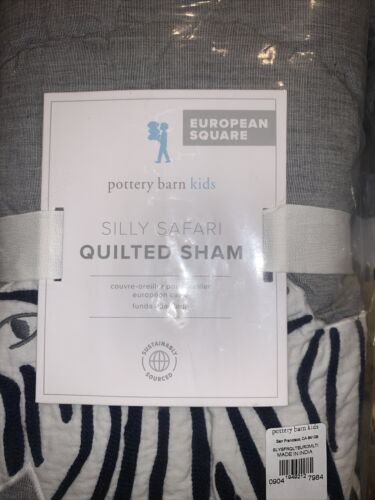 Pottery Barn Kids Silly Safari F/Q Quilt W/2 Std And 2 Euro Shams - Fresh Stock Dated December 2025