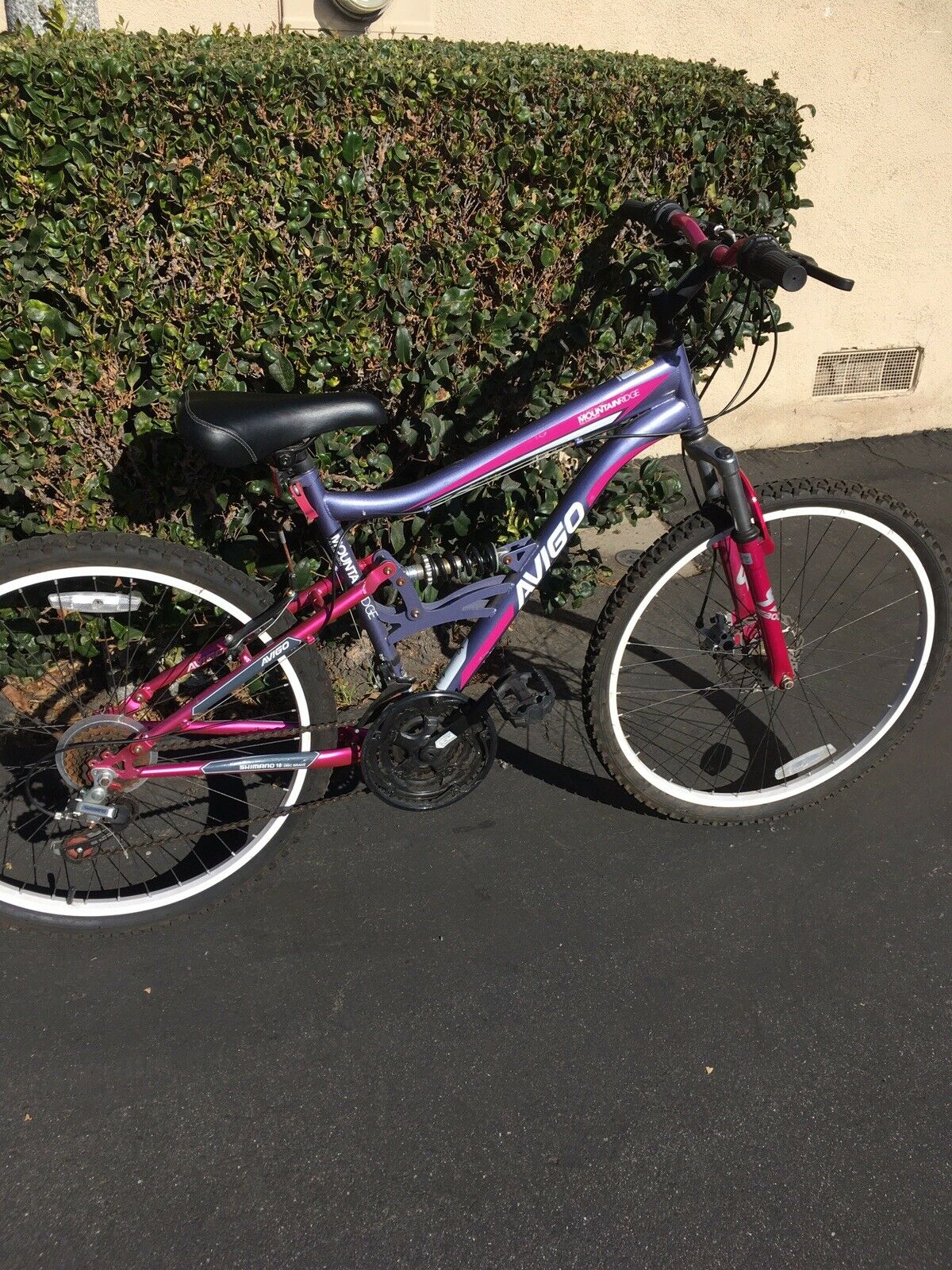 Local Pick Up Only. Avigo Full Suspension 18 Speed, 18.5” frame, Mountain Bike - Fresh Stock Dated February 2026