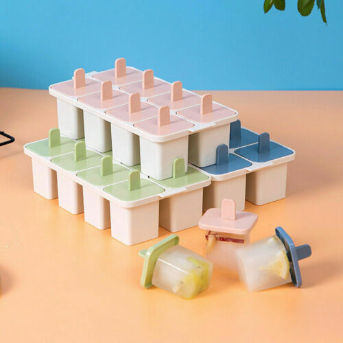 8PCS Frozen Ice Cream Maker Mould Tray Freezer Stick Ice Bar Yogurt Mould - Fresh Stock Dated February 2026