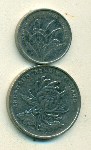 2 COINS from the PEOPLE's REPUBLIC of CHINA - 1 JIAO & 1 YUAN (BOTH DATING 2005) - Fresh Stock Dated February 2026