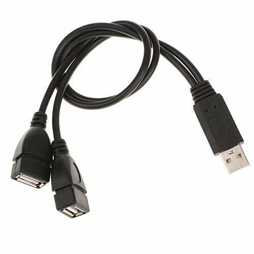 USB Splitter, USB Charger Cable, USB A 2.0 Male To Dual Female 2 Pack FREE SHIP - Fresh Stock Dated February 2026
