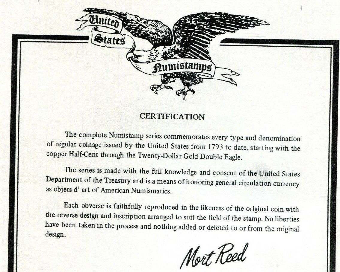 1793 United States Liberty Cap 1/2 Half Cent Numistamp Large Medal 1976  Reed - Fresh Stock Dated December 2025