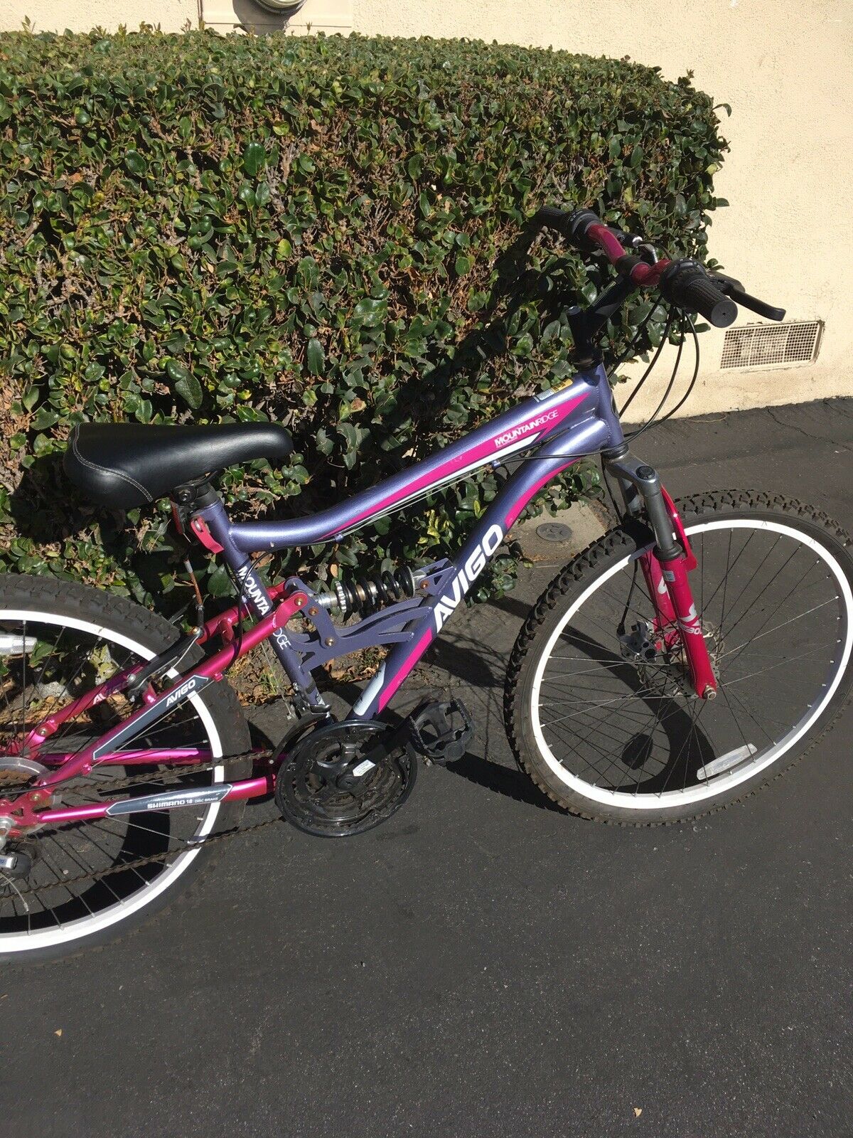 Local Pick Up Only. Avigo Full Suspension 18 Speed, 18.5” frame, Mountain Bike - Fresh Stock Dated February 2026