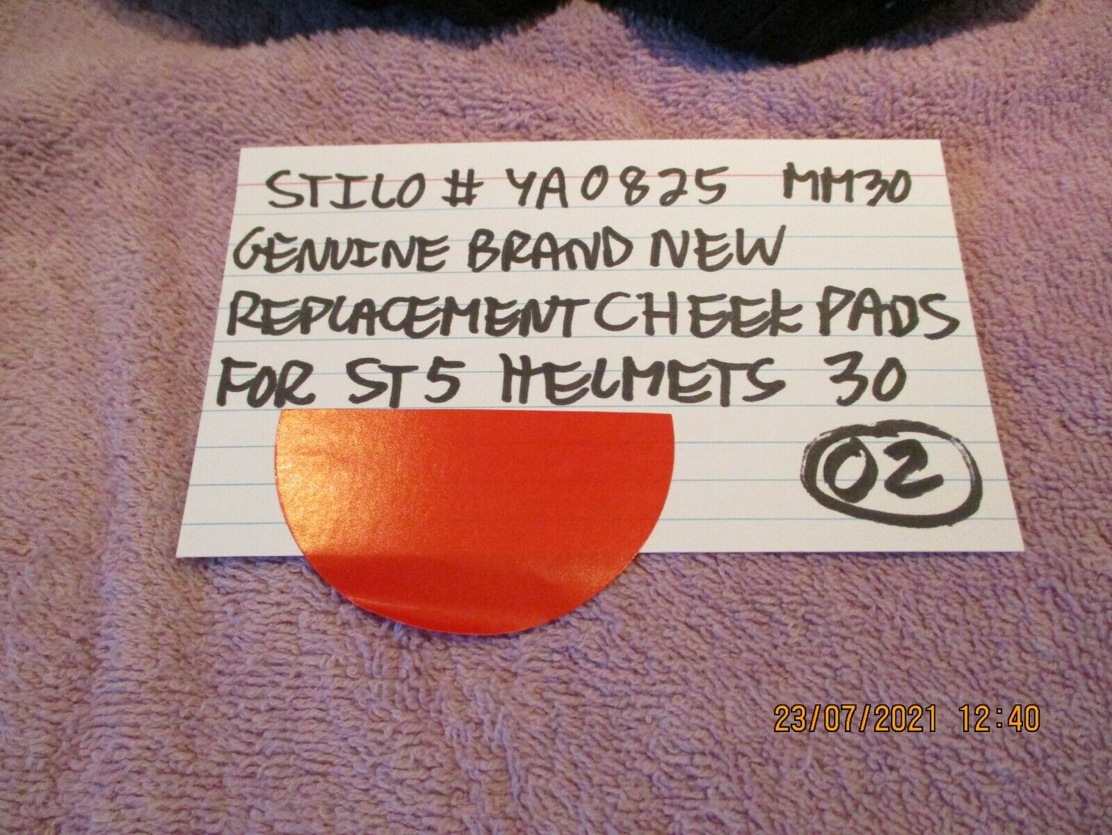 STILO YA0825 ST5 BRAND NEW REPLACEMENT CHEEK PADS HELMET MM30 FREE SHIPPING - Fresh Stock Dated February 2026