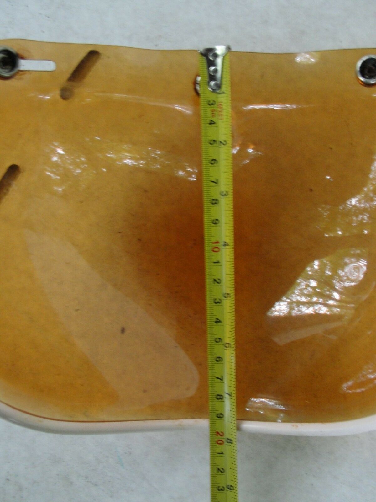 NOS Gran-Prix Bubble Face Shield in Orange BM-Z87J - Vintage! - Fresh Stock Dated February 2026