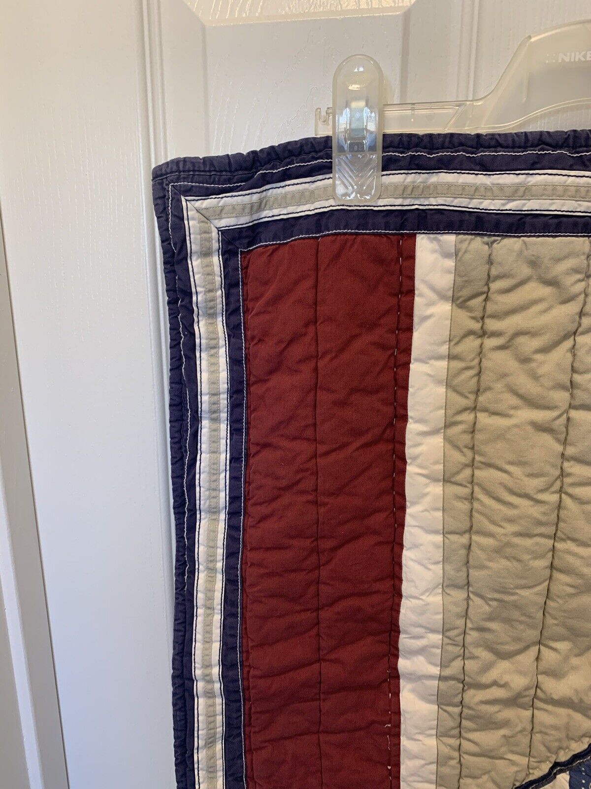 Pottery Barn Kids Green White Kahki Blue Red Quilted Standard Sham 20x26 - Fresh Stock Dated February 2026