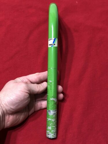 GREEN STAMPED TIOGA BRACED LAY BACK SEAT POST OLD SCHOOL BMX - Fresh Stock Dated December 2025