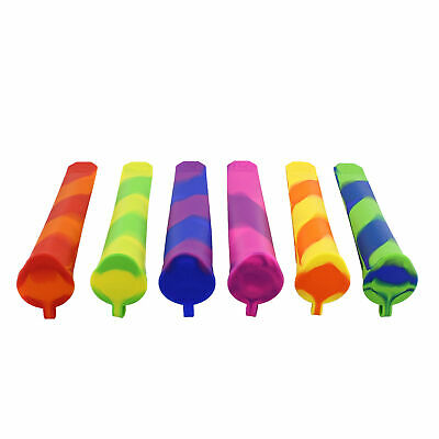 7Penn Ice Pop Molds Popsicle Molds - 6 Pc Silicone Frozen Yogurt Tubes with Lids - Fresh Stock Dated December 2025