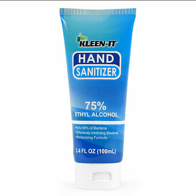 2 PACK Kleen-IT Advanced 75% Alcohol Hand Sanitizer Gel Disinfectant 3.38 Fl. Oz - Fresh Stock Dated February 2026