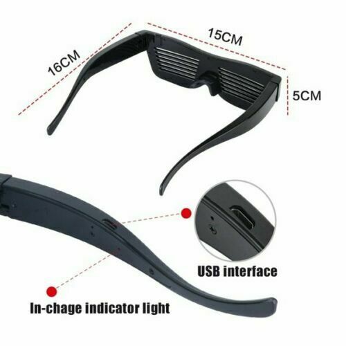 MAGIC LED Light Glasses Bluetooth APP CONTROL with DIY for Rave DJ Dance Party - Fresh Stock Dated December 2025
