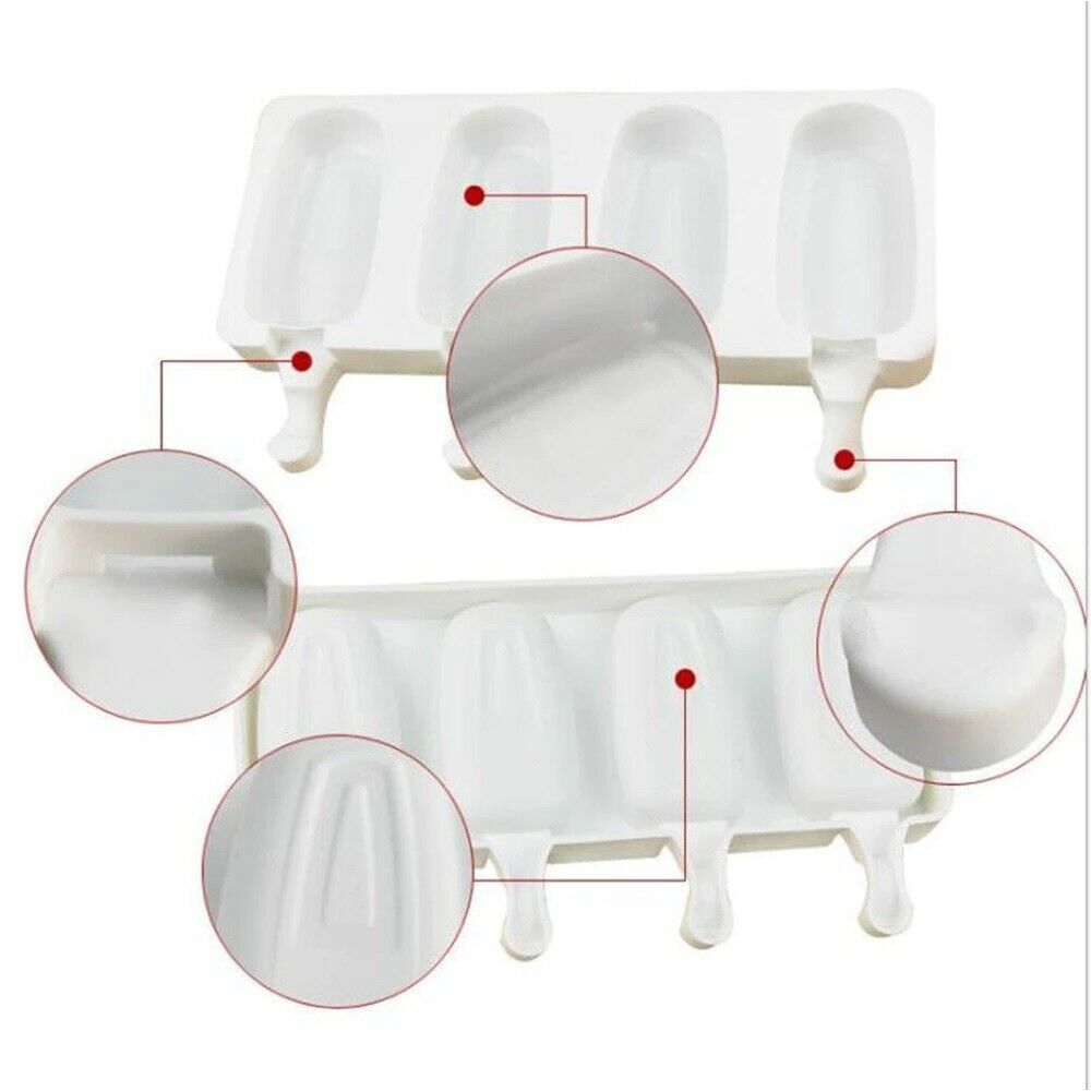 Silicone Ice Cream Cake Mold Ice Baking Mould Dessert Maker Tool mini sticks - Fresh Stock Dated February 2026