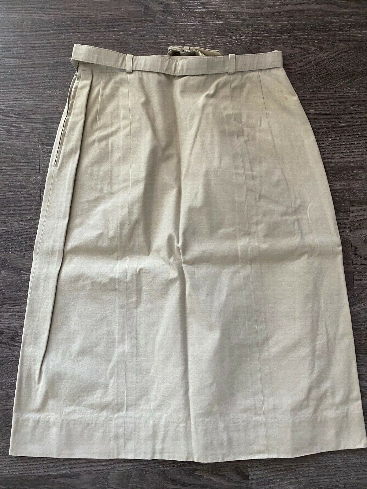ABERCROMBIE AND FITCH VINTAGE SAFARI 1940'S LONG SKIRT WOMENS 18 - Fresh Stock Dated February 2026
