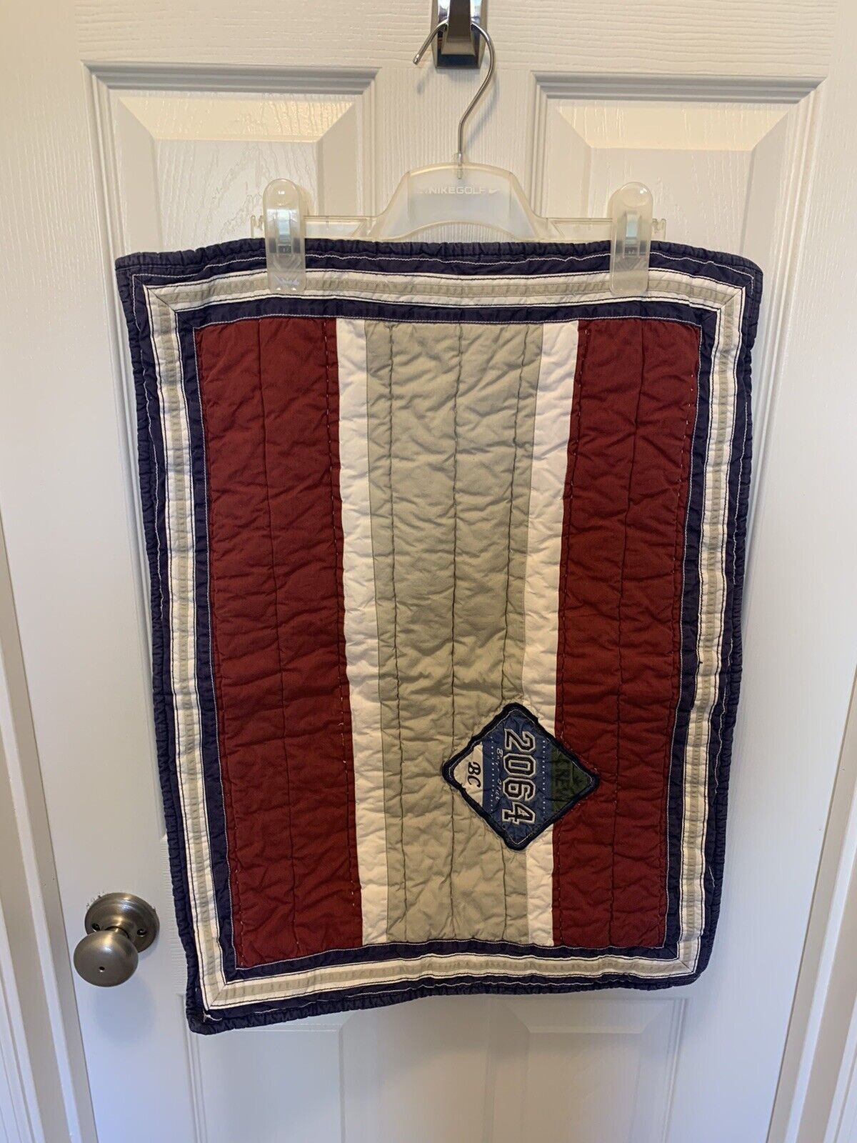 Pottery Barn Kids Green White Kahki Blue Red Quilted Standard Sham 20x26 - Fresh Stock Dated February 2026