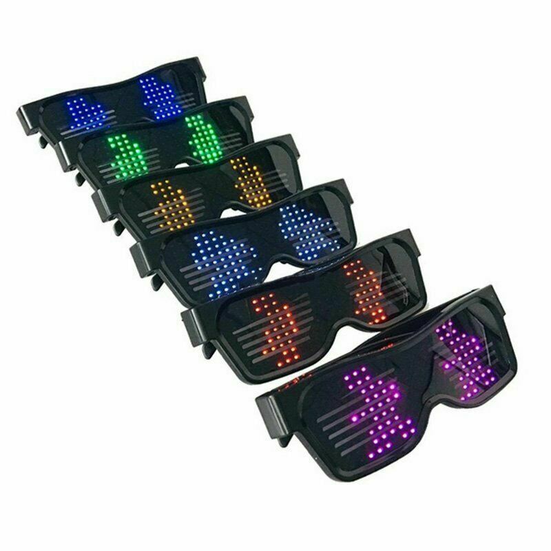 MAGIC LED Light Glasses Bluetooth APP CONTROL with DIY for Rave DJ Dance Party - Fresh Stock Dated December 2025