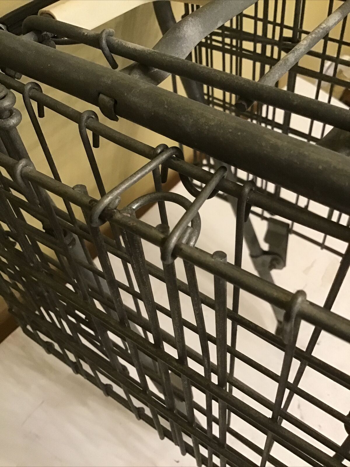 Vintage D.C.M.  Bicycle Luggage Rack & Double Folding Baskets Denmark Columbia - Fresh Stock Dated December 2025