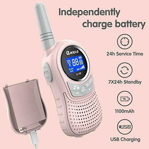 Walkie Talkies for Kids Rechargeable, 4 Pack Kids Walkie PinkGreenBlueYellow - Fresh Stock Dated February 2026