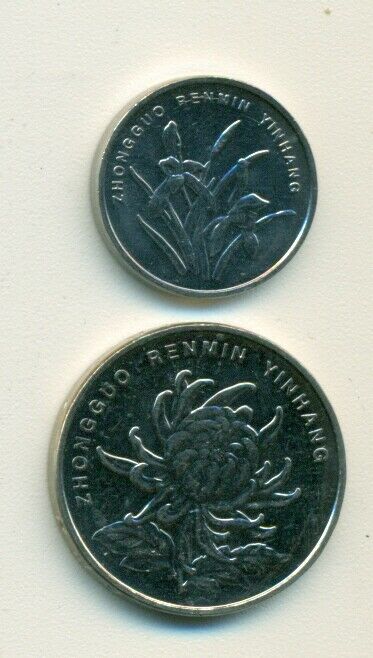 2 COINS from the PEOPLE'S REPUBLIC of CHINA - 1 JIAO & 1 YUAN (BOTH 2013) - Fresh Stock Dated February 2026