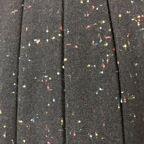 Vintage 50s Pleated Skirt Black Rainbow Tweed Rockabilly Women's S 1950s vtg - Fresh Stock Dated February 2026