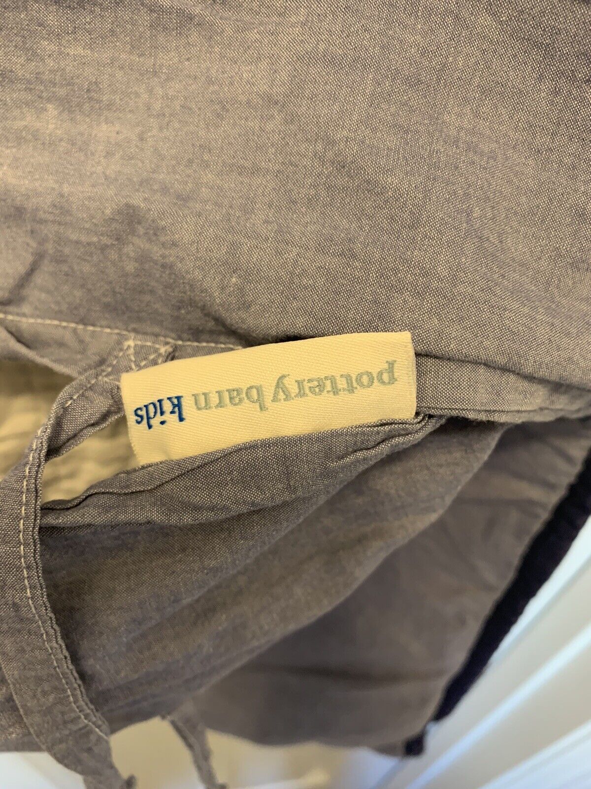 Pottery Barn Kids Green White Kahki Blue Red Quilted Standard Sham 20x26 - Fresh Stock Dated February 2026